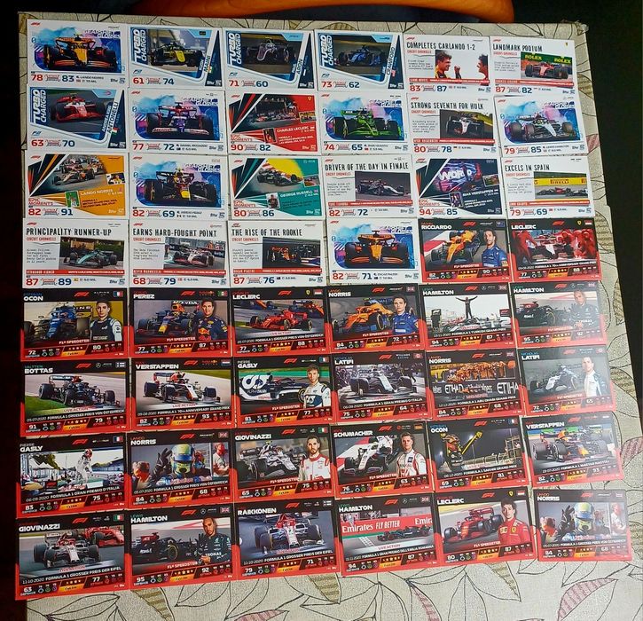 Mega Zestaw Topps Turbo Attax Formula 1 – 170 kart!