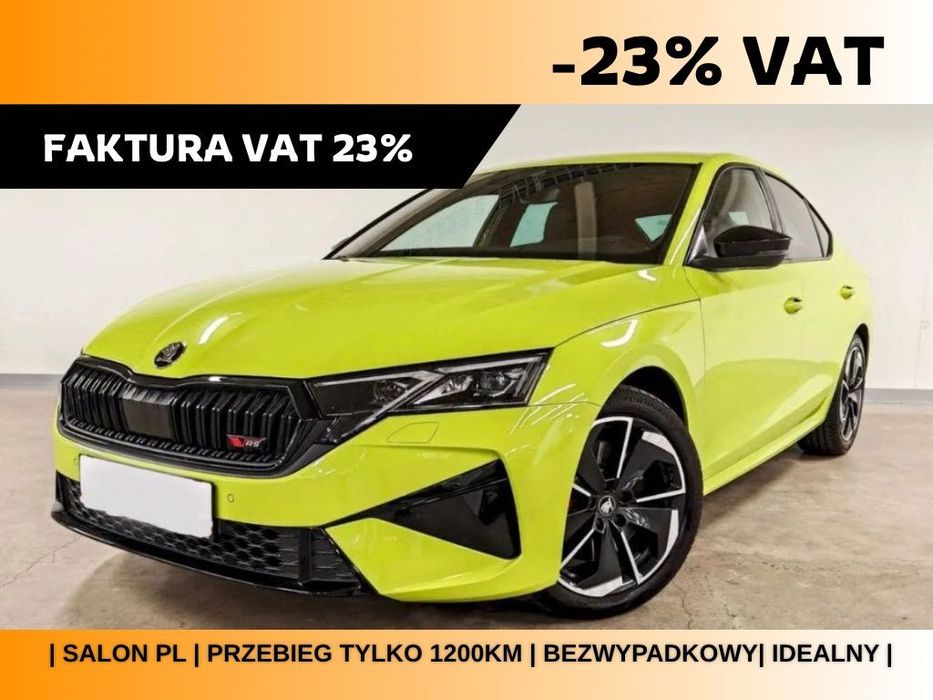 Skoda Octavia RS 265KM DSG | przebieg 1200km | idealny jak nowy | bezwypadkowy