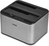 SSK Aluminiowa stacja dokująca do dysków twardych, USB 3.0 na SATA
