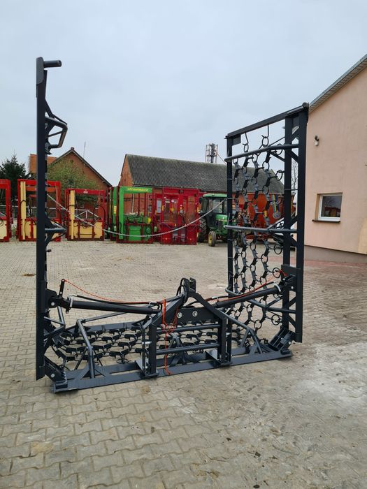 Włóka polowo-łąkowa 6 m  hydraulicznie składana 4m 5m