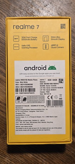 Realme 7 smartfon 6/64GB
