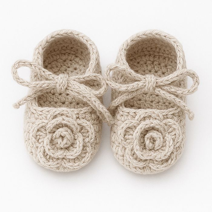 Buciki szydelkowe dla niemowląt