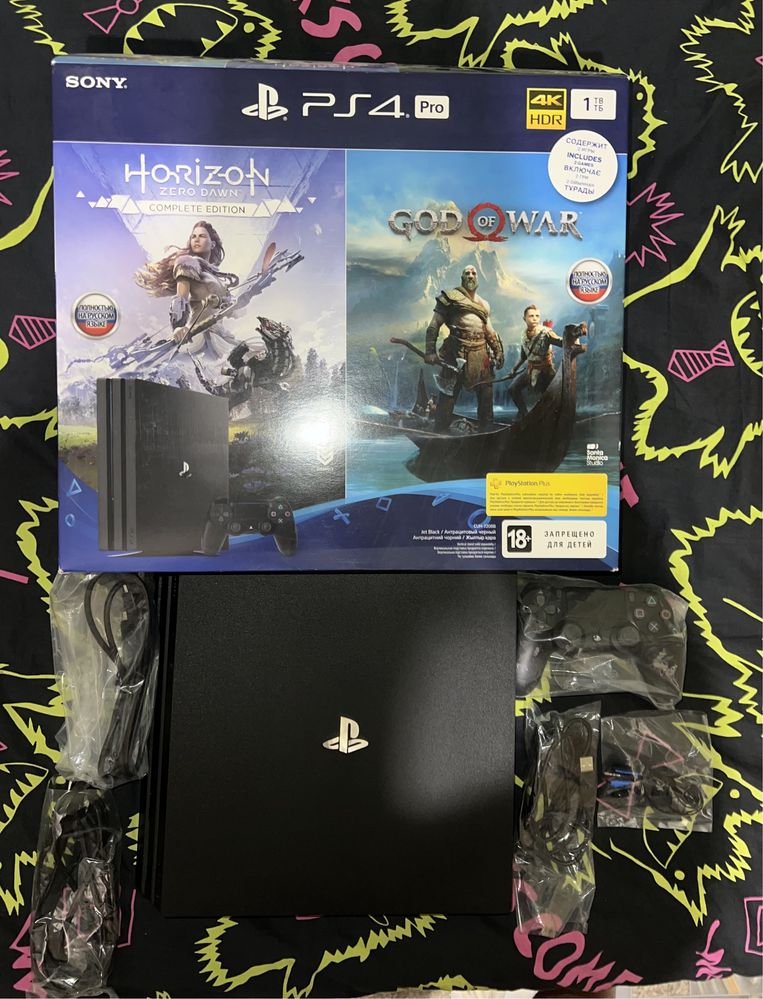 Sony Playstation 4 pro + 7 игр