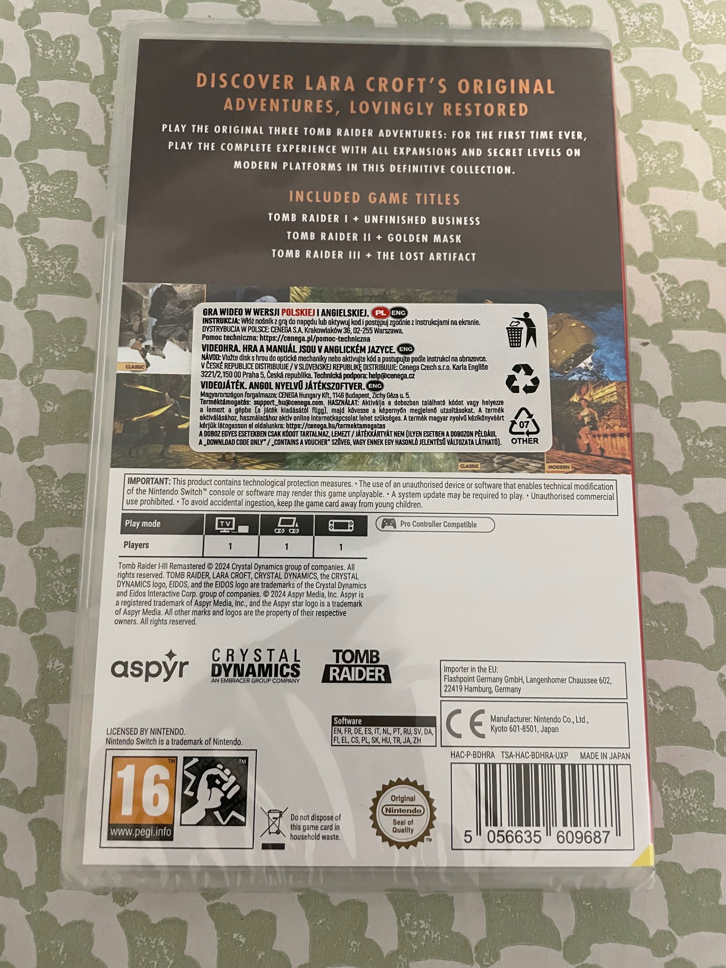 Gra na Nintendo Switch Tomb Raider I-II-III Remastered nowa folia