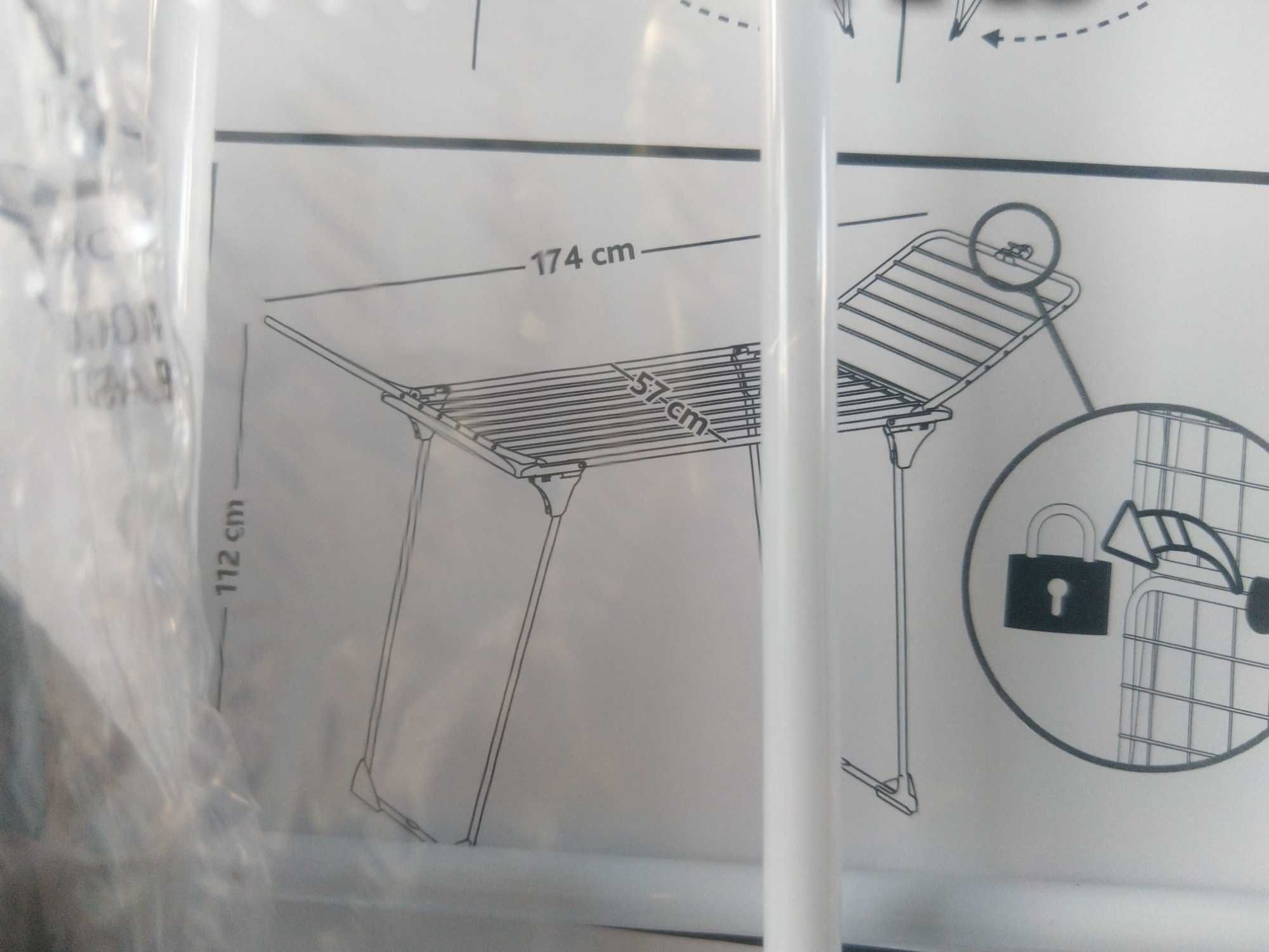 NAJTANIEJ Suszarka Na Bieliznę Pranie Ubrania KING Kółeczka + Klamerki