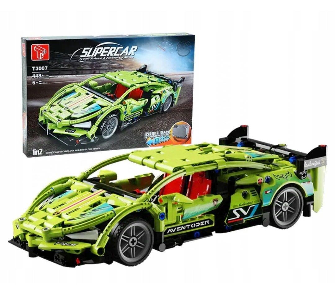 Klocki auto sportowe Lamborgini napęd 448pcs SuperCar