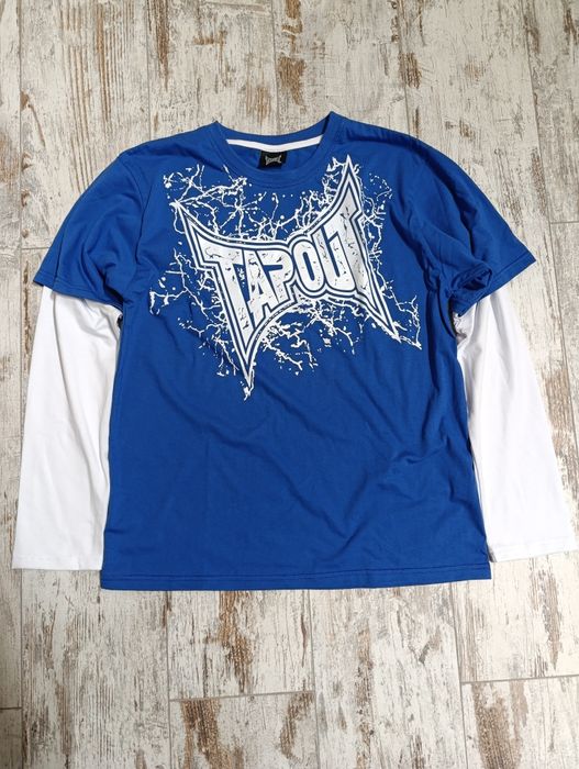 Продам лонгслів Tapout web blue sk8 Y2K