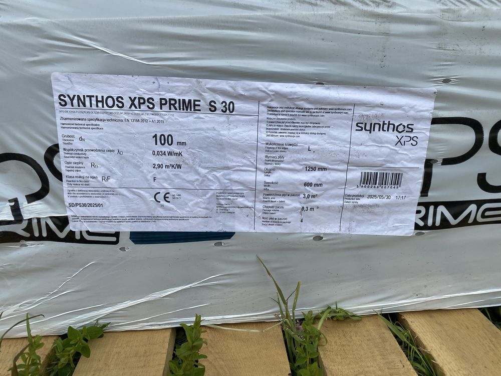 Styropian XPS Synthos 10CM / 0,3m3 , 3m2