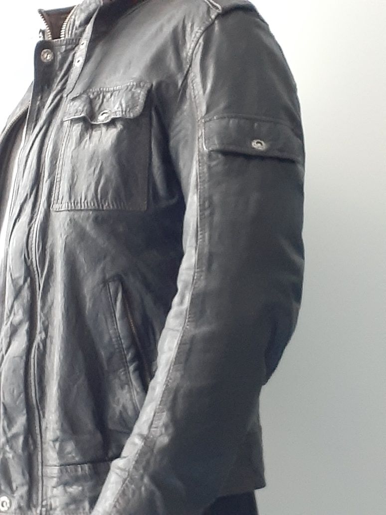 Шкіряна куртка бренду KAISER натуральна шкіра, кожанная куртка .