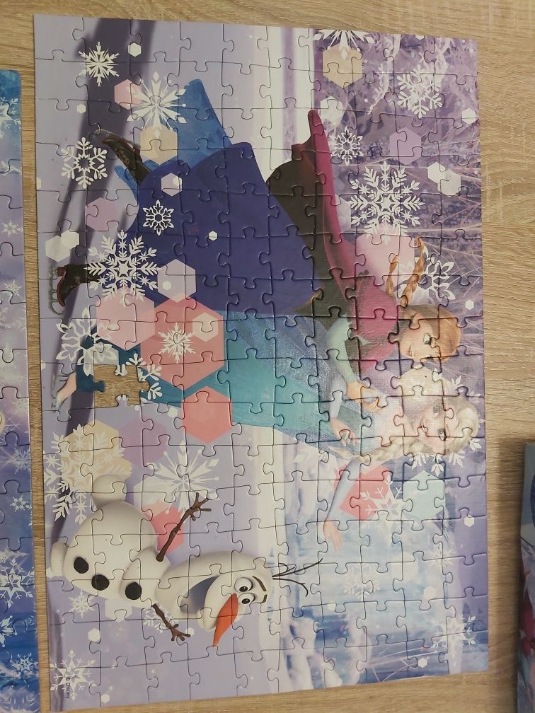 Zestaw 3x puzzle ELSA i Anna Kraina Lodu