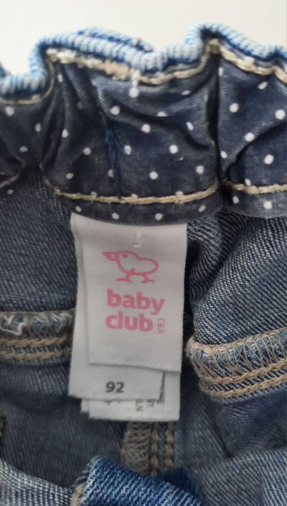 Spodnie jeansowe - r. 92 dla dziewczynki