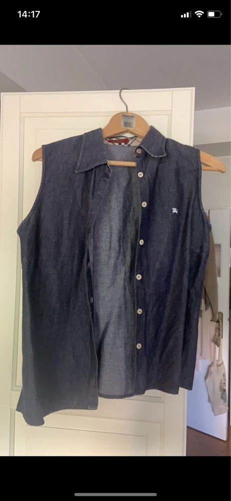 Camisa Burberry azul