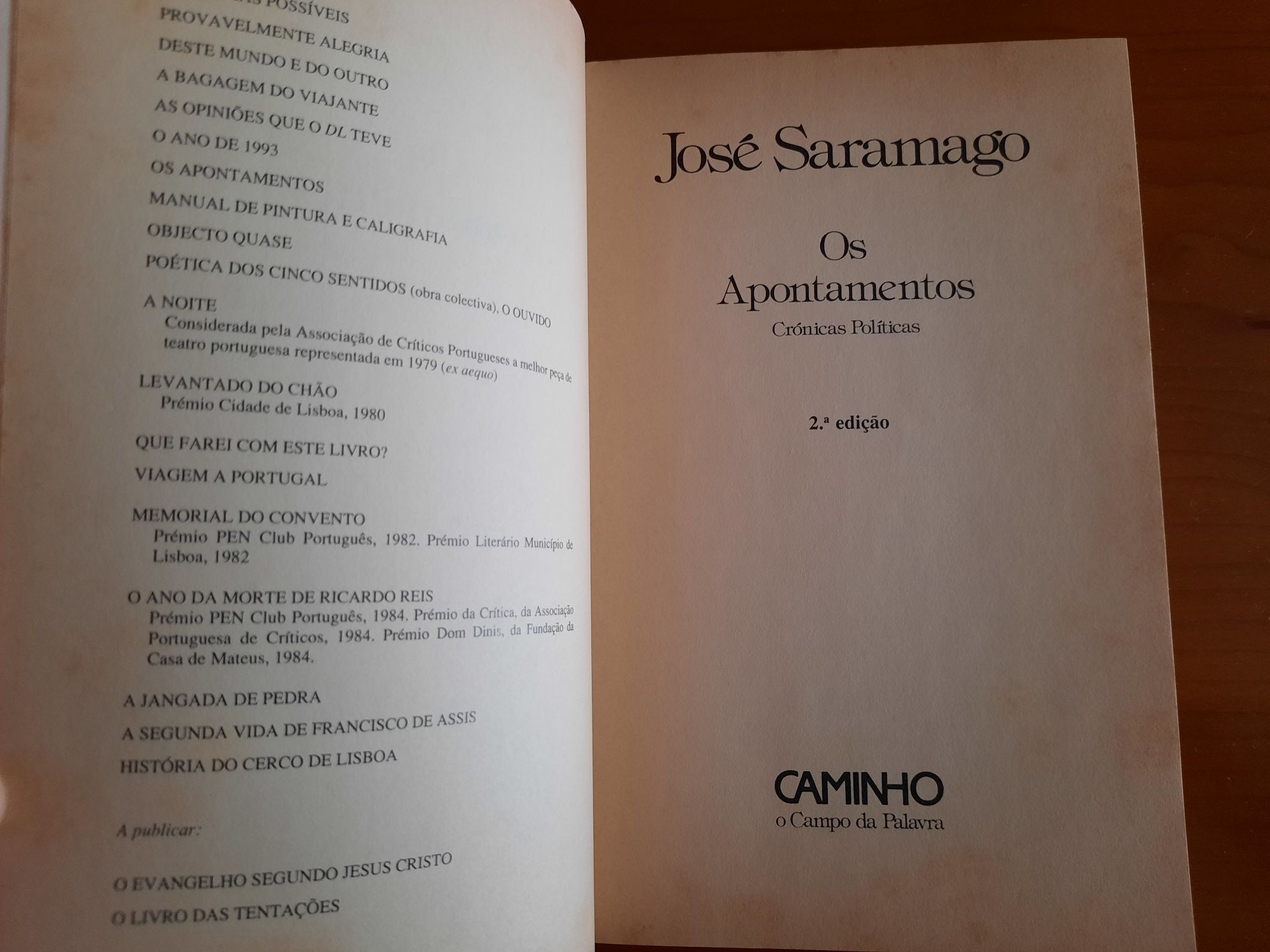 Os apontamentos José Saramago