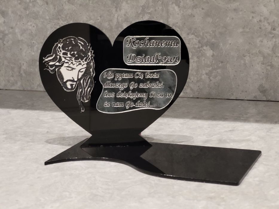 Podstawka pod znicz z wlasnym grawerem