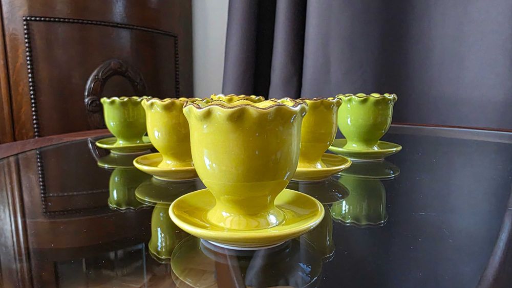 Ceramiczne kieliszki do jajek  od Almi decor