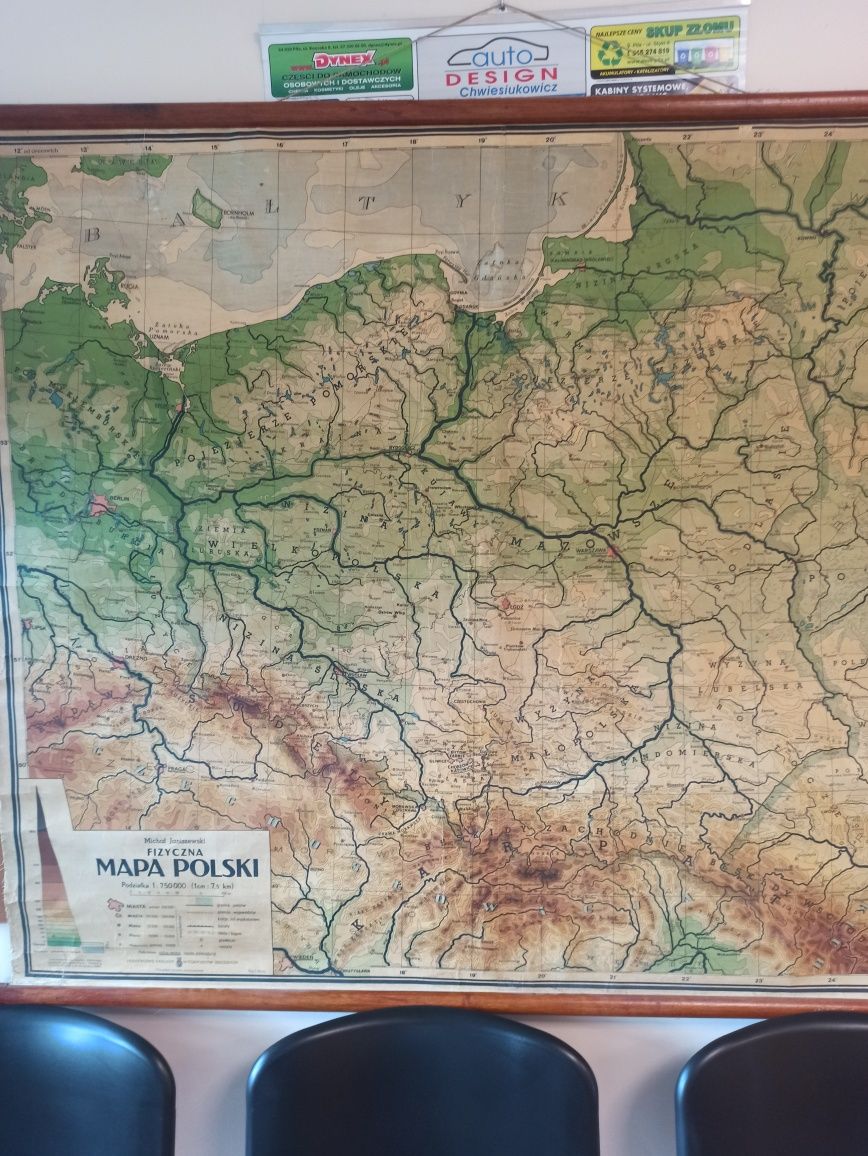Mapa szkolna Polski
