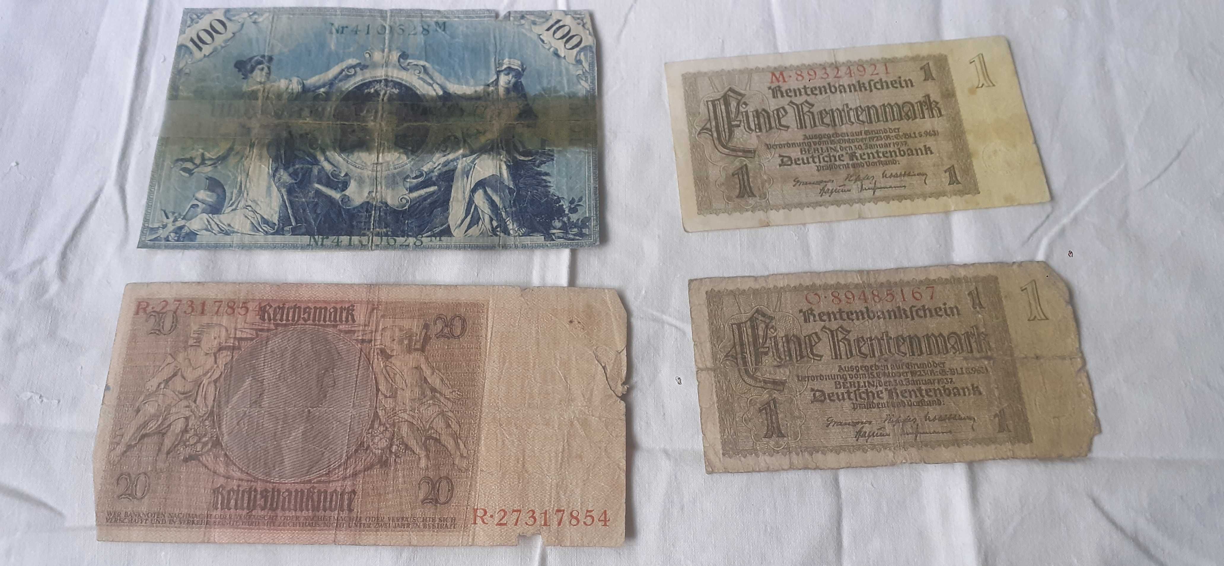 Stare banknoty przedwojenne 9 sztuk