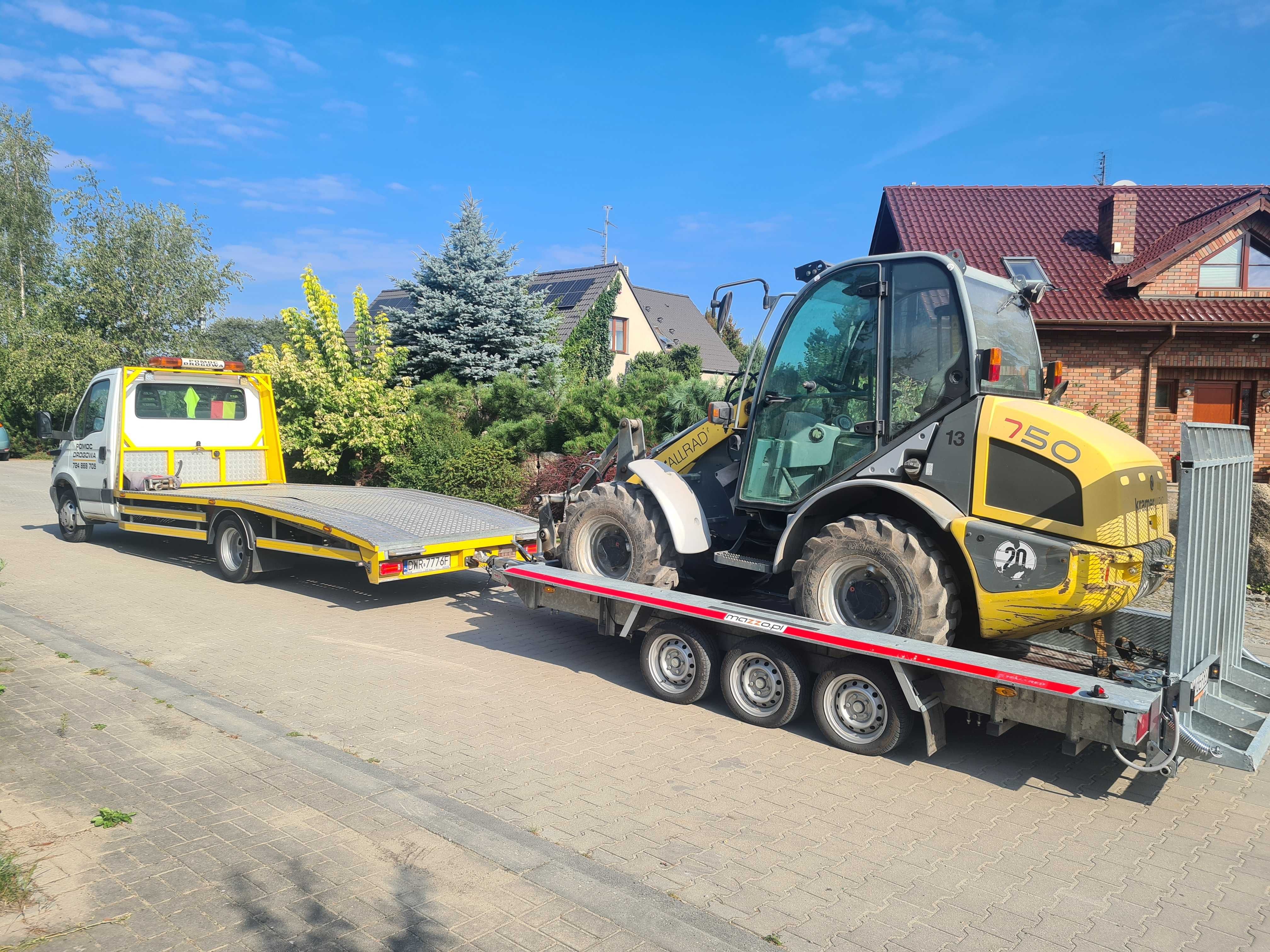 Pomoc Drogowa LAWETA Transport Pojazdów Maszyn WROCŁAW |  A4  S5  S8 |