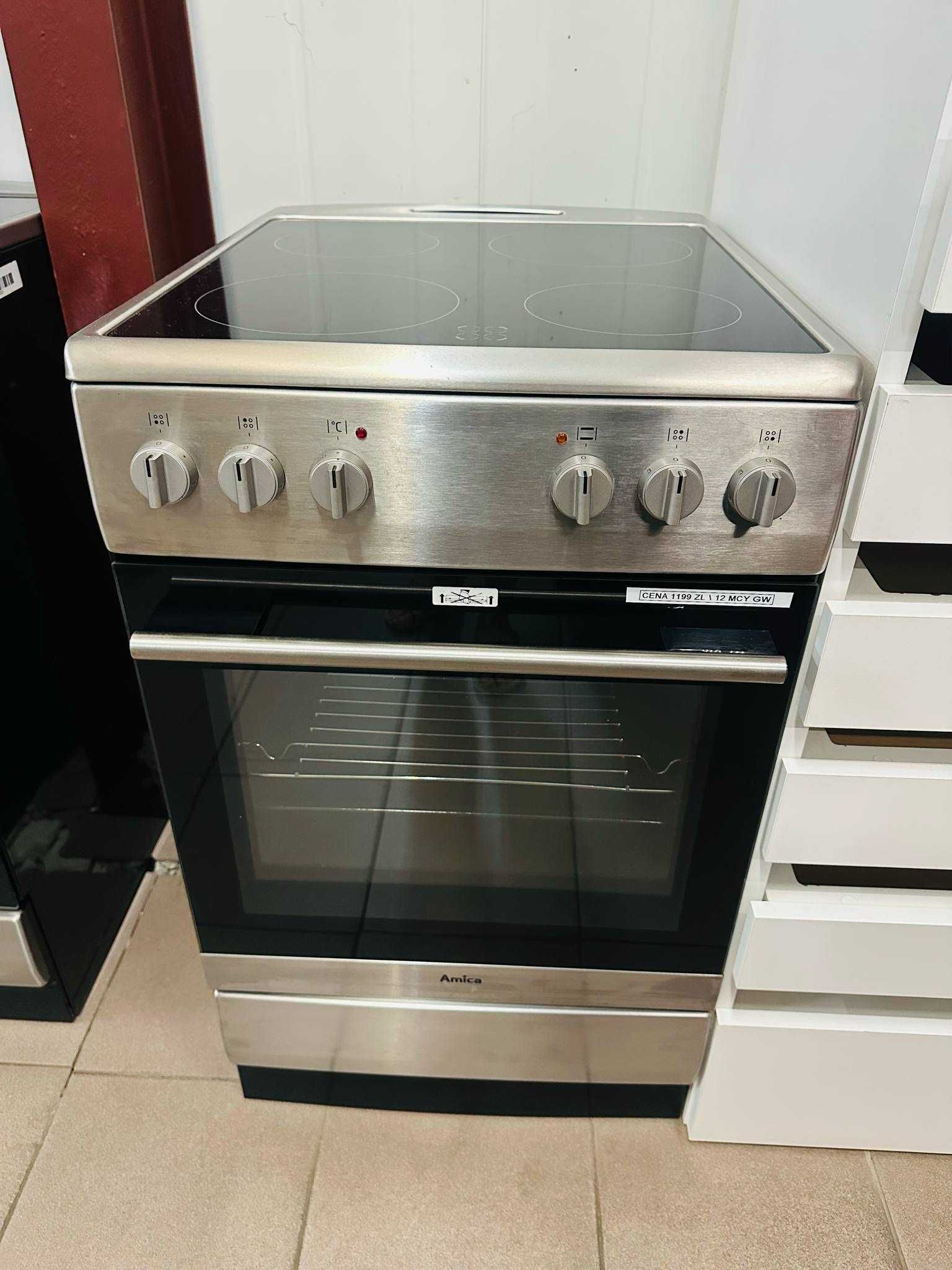 Kuchnia Ceramiczna Amica 50 cm szerokości / 65 litrów pojemności!