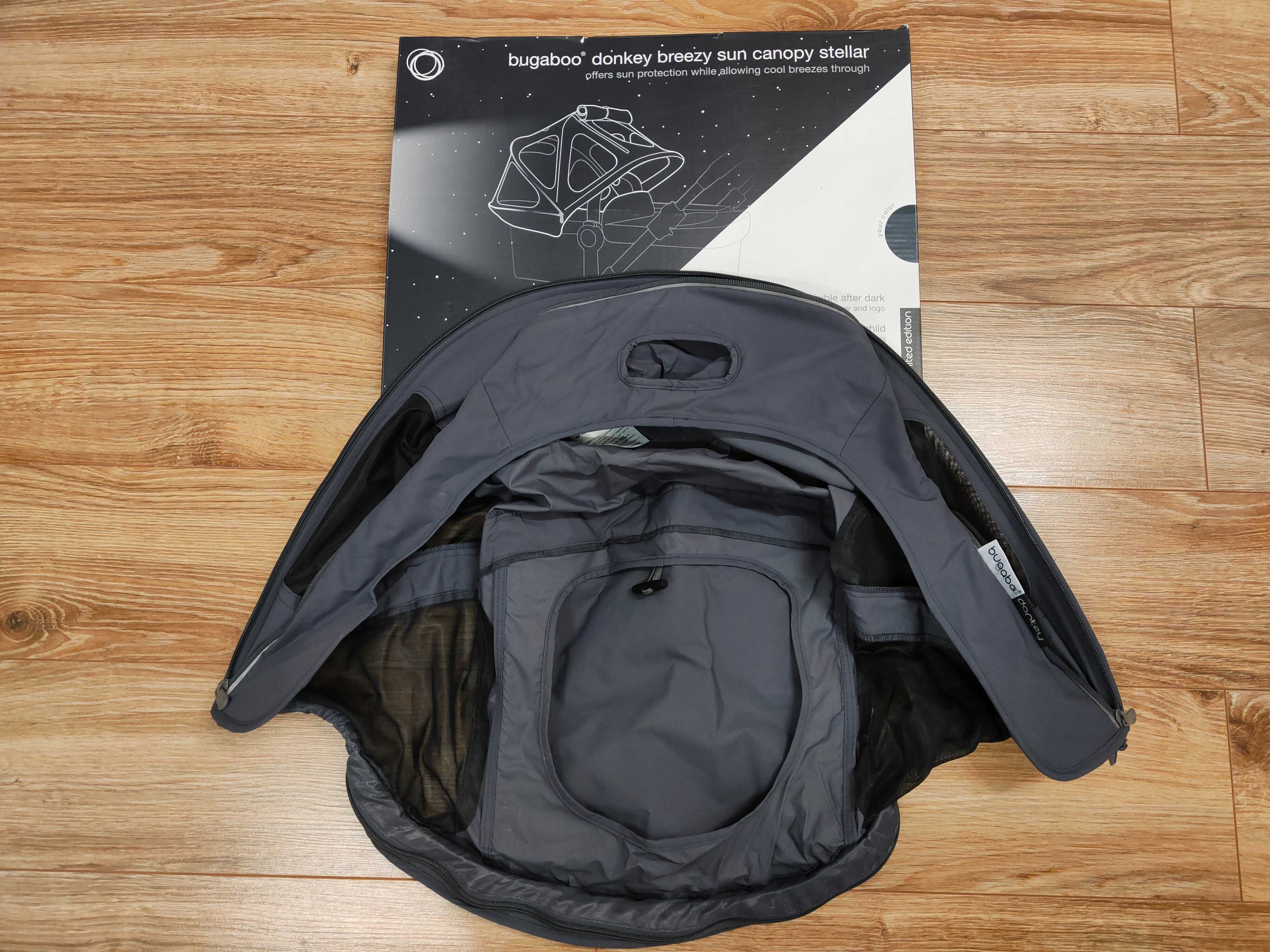Bugaboo Donkey-osłona przeciwsłoneczna budka z moskitierą Deep Indigo