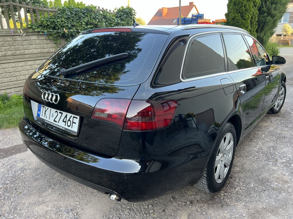 Audi A6 C6 2.0TDI 140KM Klima Tempomat Czarne Szyby Kombi ParkTronic