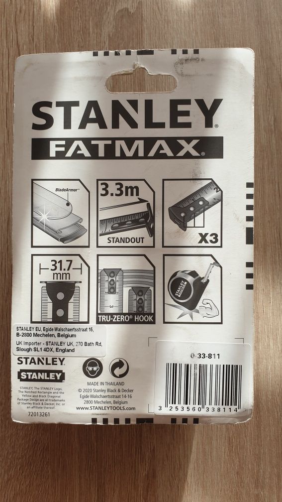 Miara Stanley 10 m Fatmax miarka Stanley