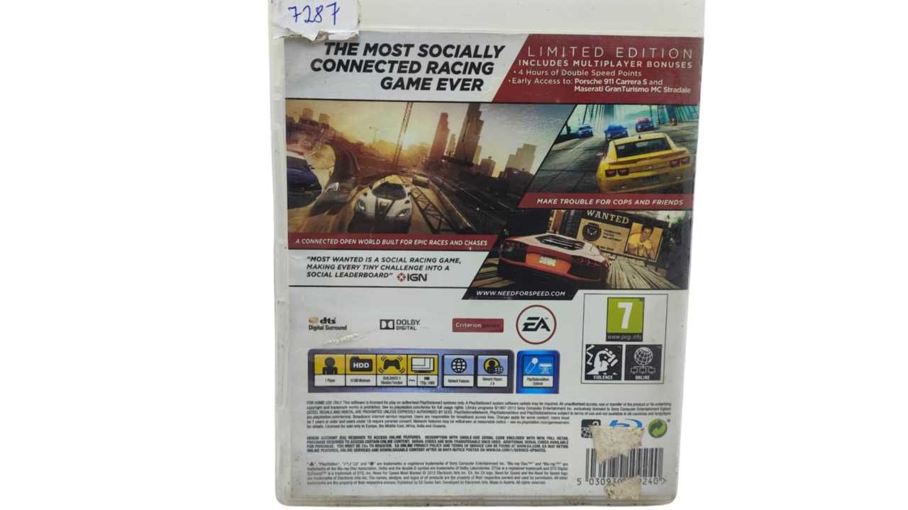 Gra PS3 Need for Speed Most Wanted NFS
