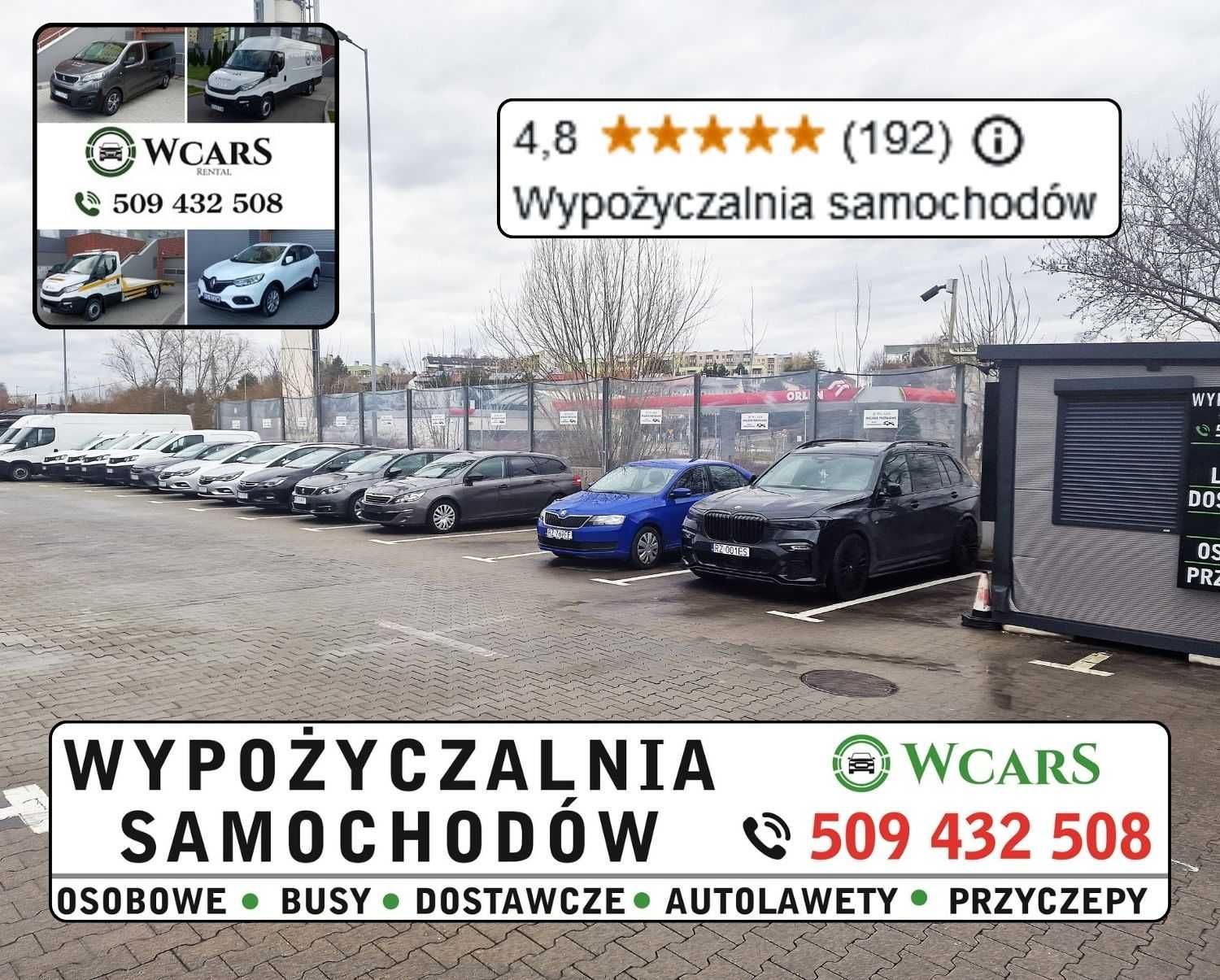 Wypożyczalnia samochodów aut osobowych Wynajem dostawcze bez kaucji