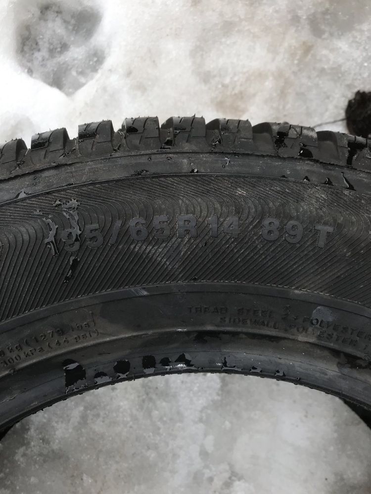 Kumho 195/65r14 пара резина шини нові склад оригінал зима