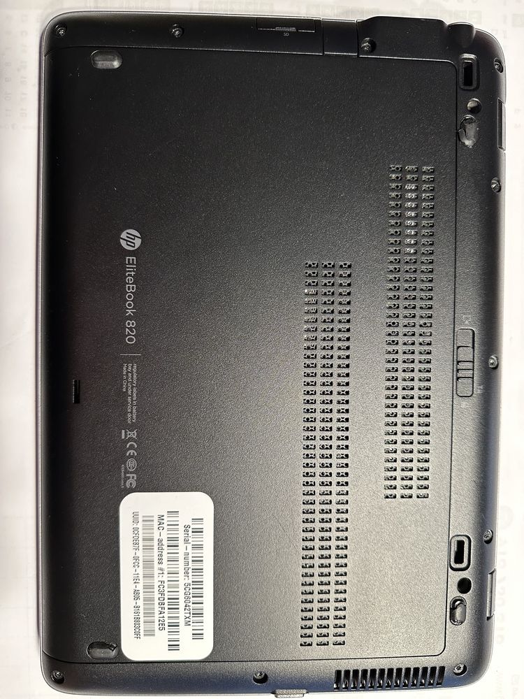 Portatil HP EliteBook 820 G2 12”