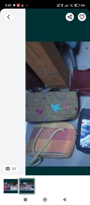 Torebka   2 sztuki w kratkę i z motylkami cena za 2 sztuki to  6zł