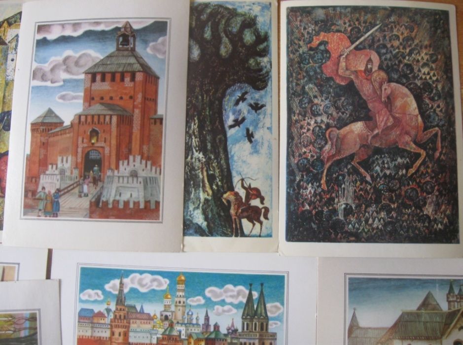Открытка детская Большая. СССР. Открытка сказочная.