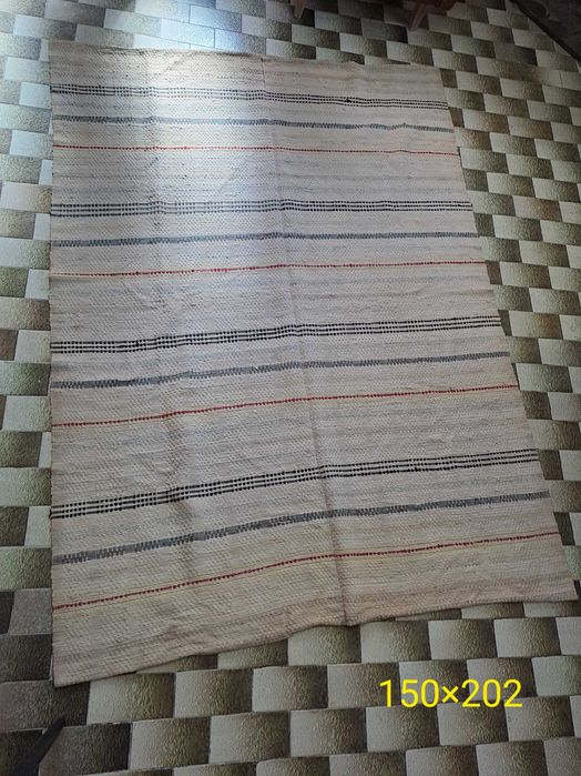 Manta artesanal feita em tear