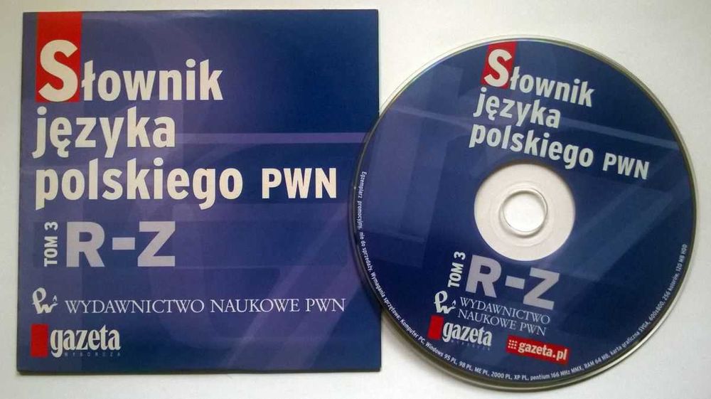 CD Słownik Języka Polskiego PWN Tom 3 R-Z NOWA WARTO