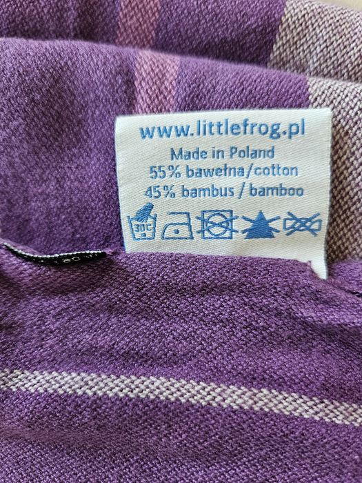 Chusta tkana Little Frog 4,6m bawełna/bambus