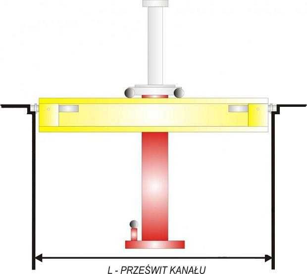 Podnośnik Kanałowy 3,5 T PNEUMATYCZNY Hydrauliczny kanał