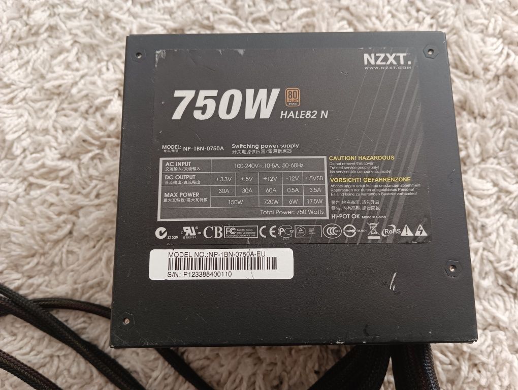 Блок живлення NZXT hale82 n 750W bronze