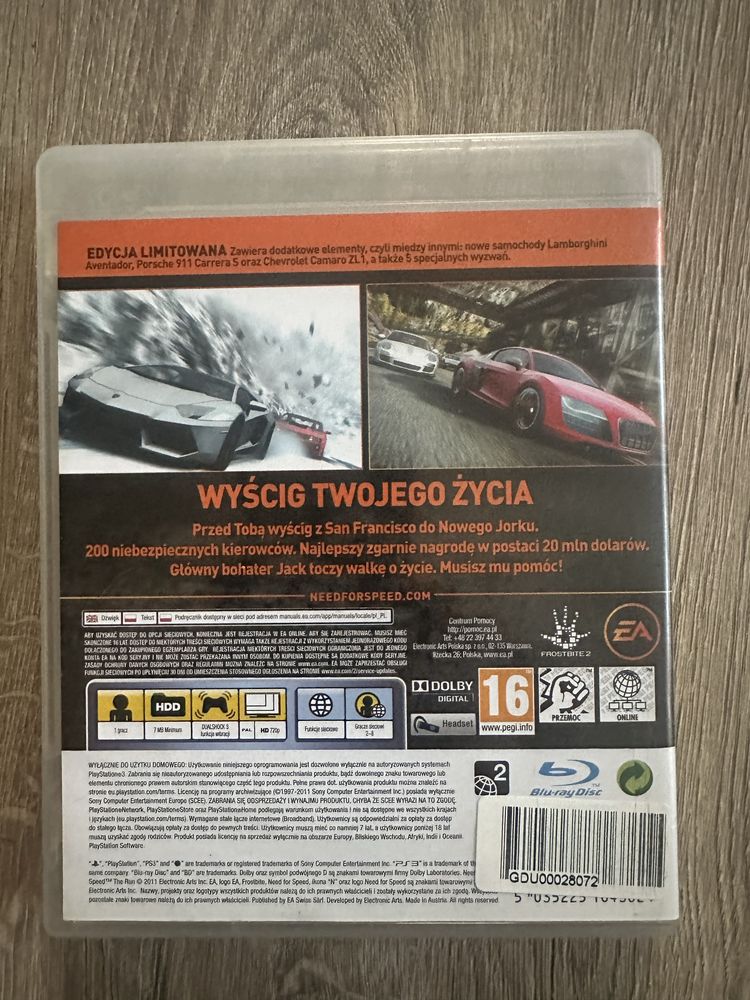 Need for speed The Run ps3 3XPL edycja limitowana