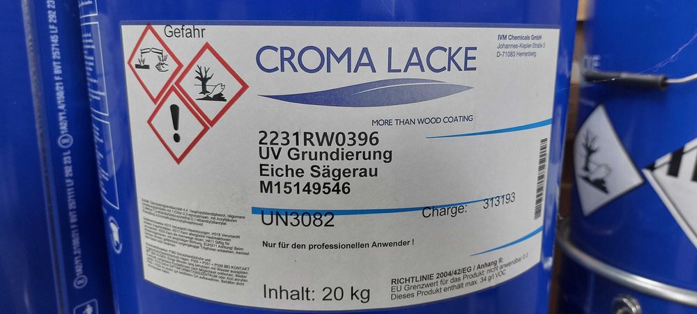 Lakier UV Croma Lacke – Podkład Dąb Naturalny – 20 kg