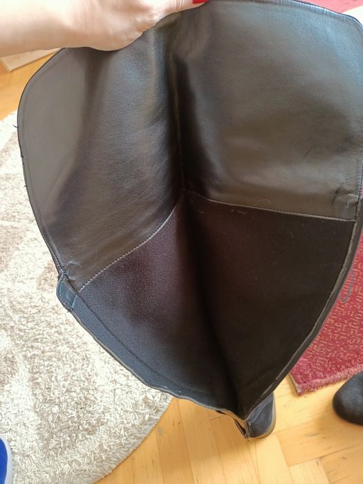 Чоботи-ботфорти весняні натуральна замша