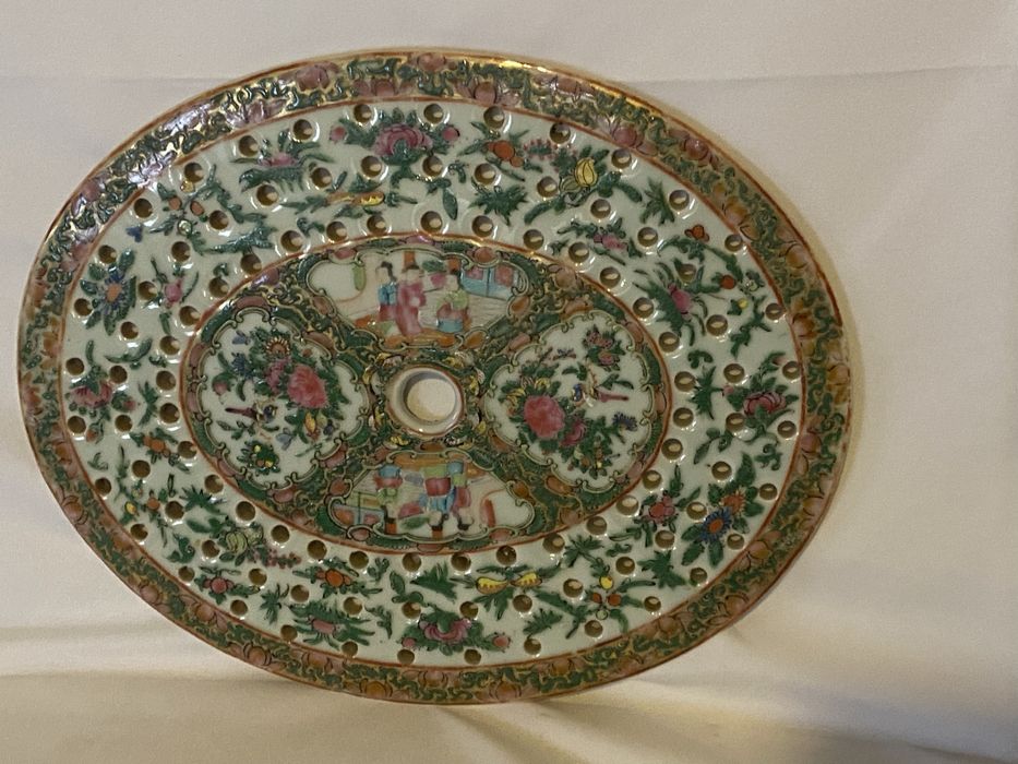 Grelha de travessa peixe em porcelana da china