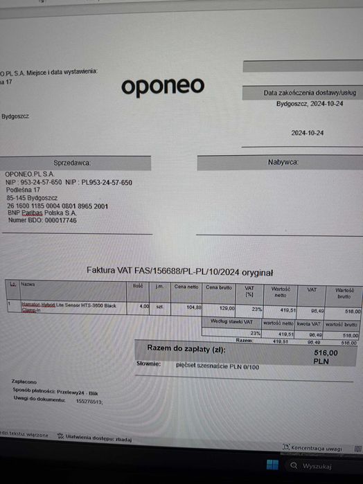 Koła zimowe 17 cali Borbet Black 5x108 ET 45 Nokian Snowproof