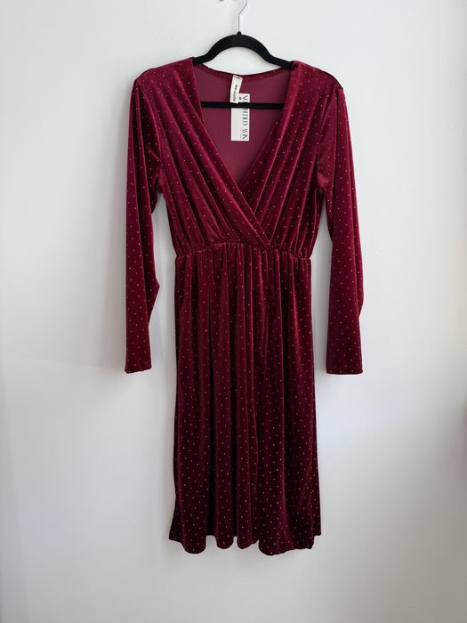 Sukienka damska welurowa r.uniwersalny