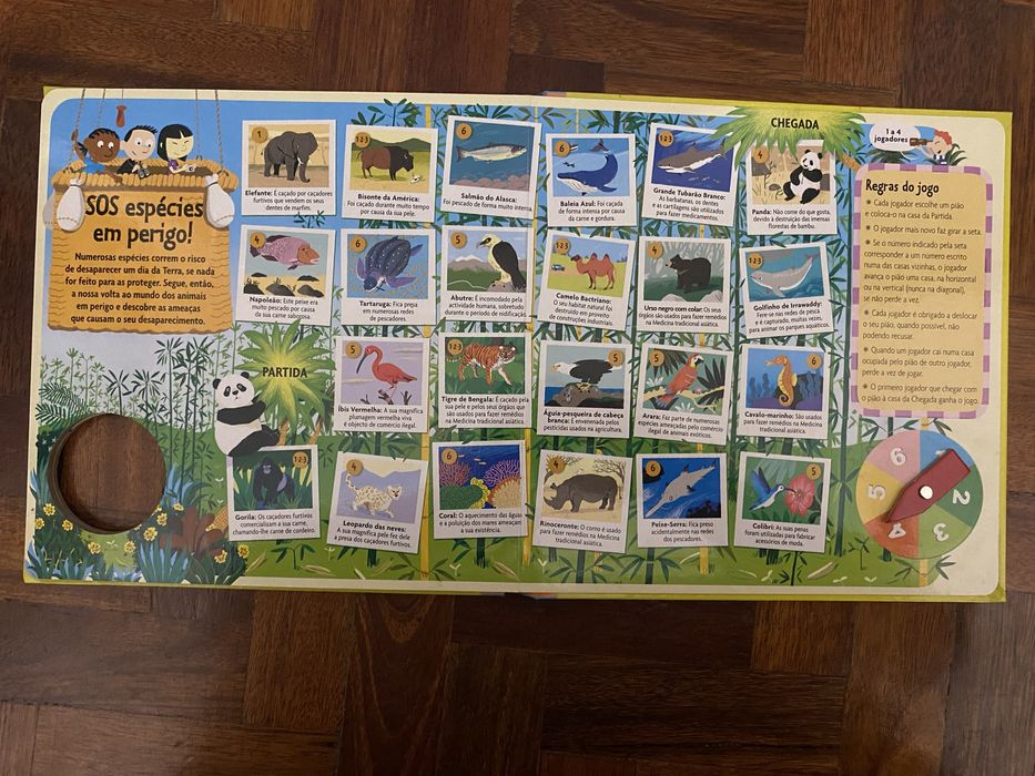 Jogo tabuleiro magnetico/ Livro “Ecologia”