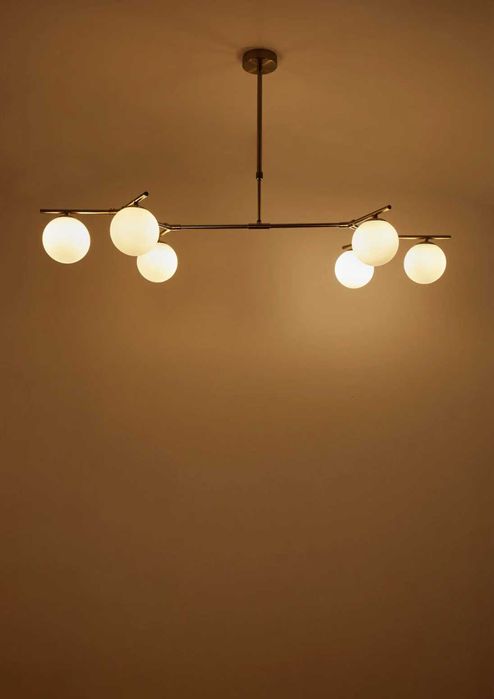 Candeeiro de teto com 6 bolas de vidro NOVO Sklum