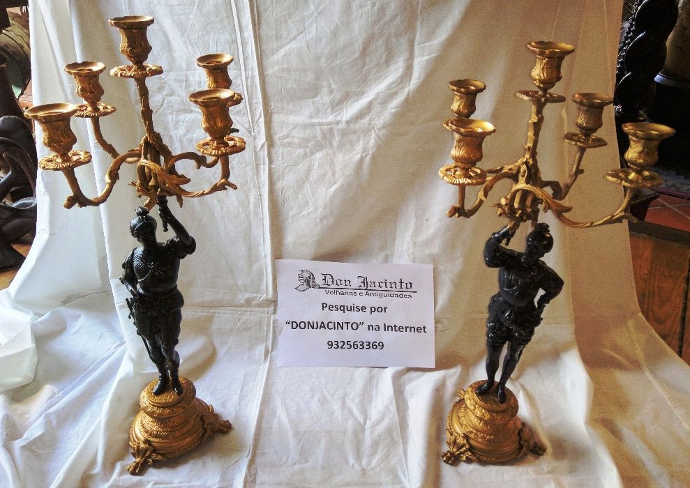 Par Candelabros 5 Lumes Bronze 2