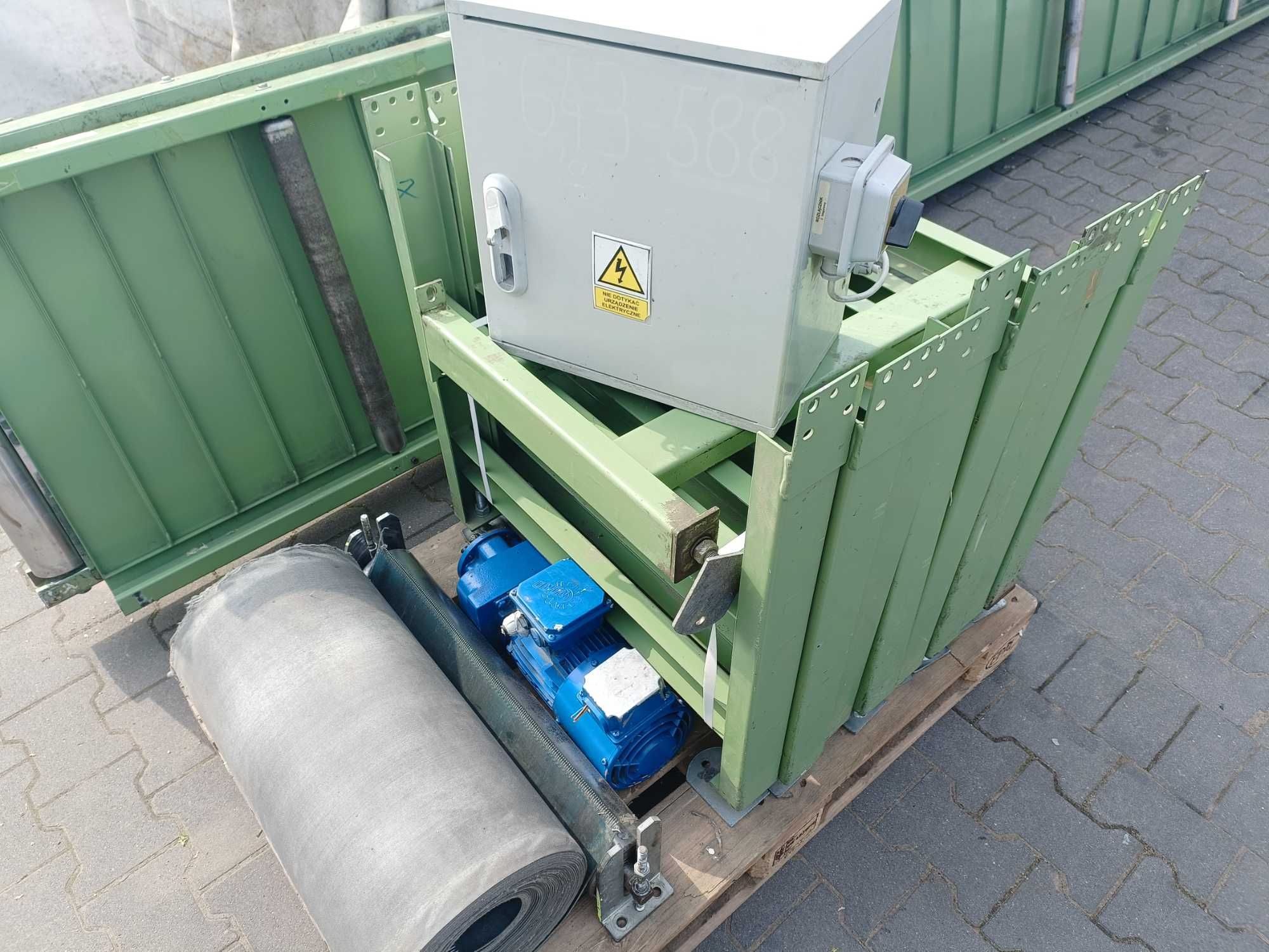 przenośnik taśmowy 12m do kompletacji zamówienia 12000x700  230/400V