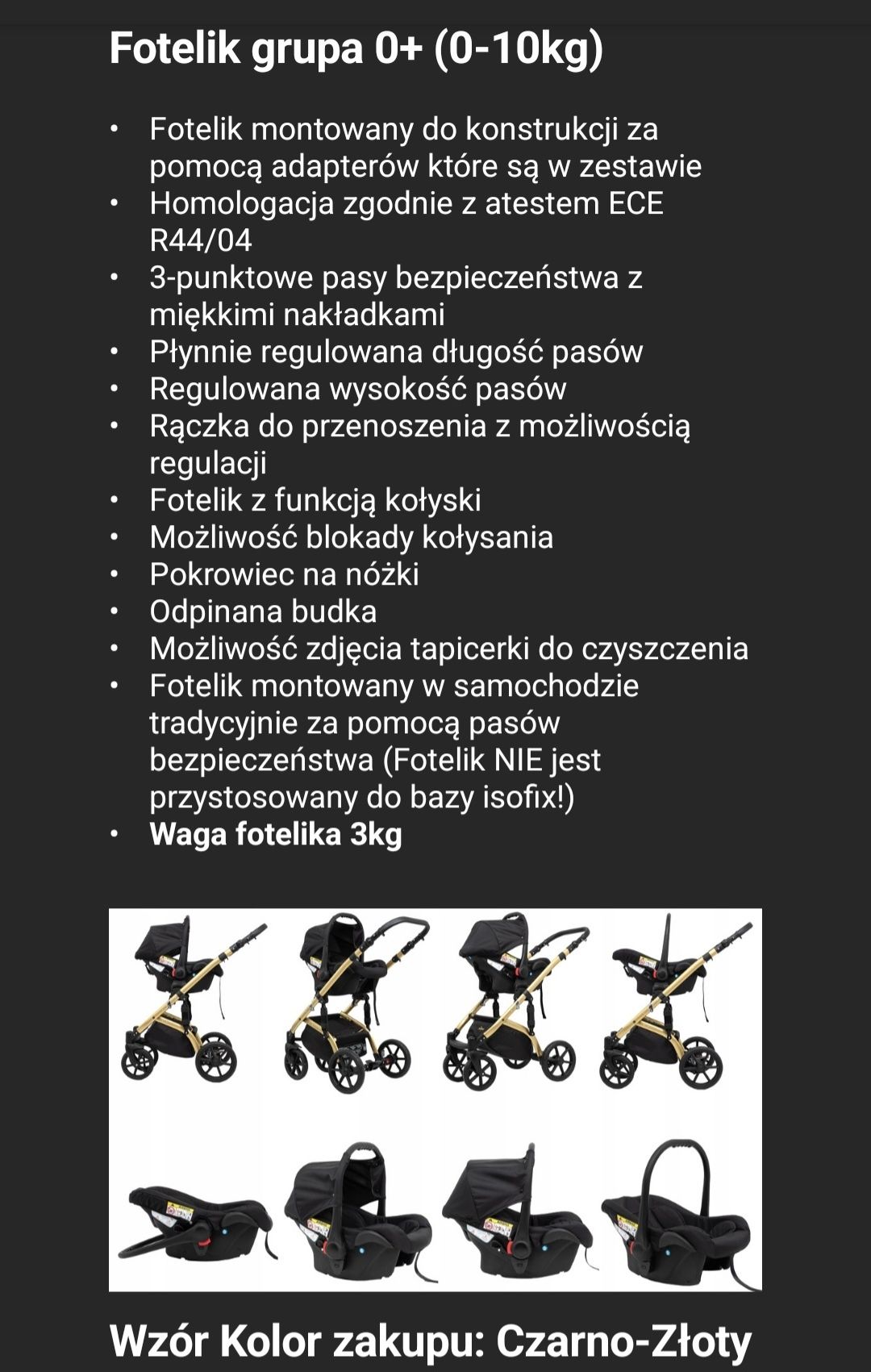 Sprzedam wózek dziecięcy 3 w 1