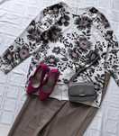 Bluzka Damska W Kwiaty New Collection r. 50/42