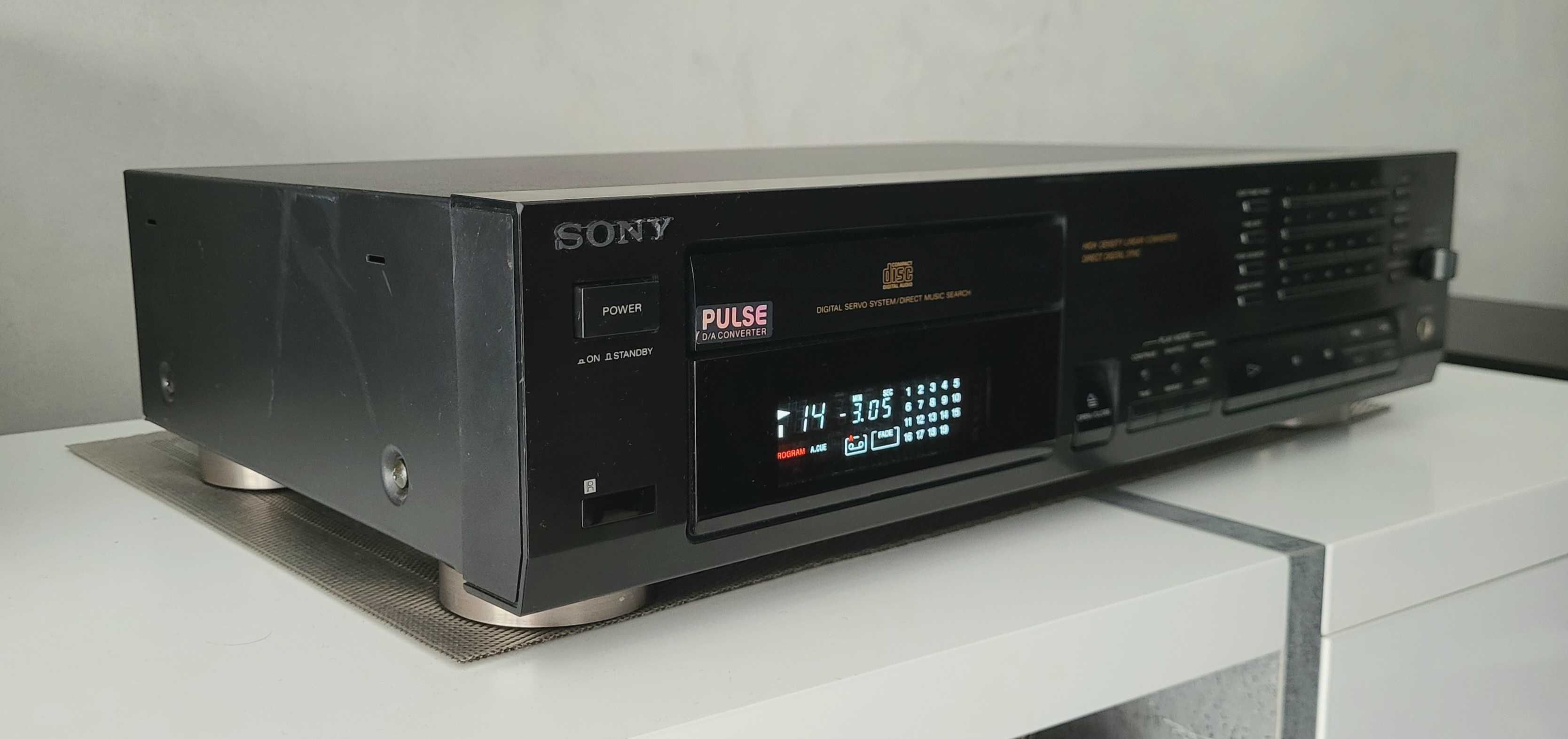 SONY CDP-597 odtwarzacz CD z pilotem